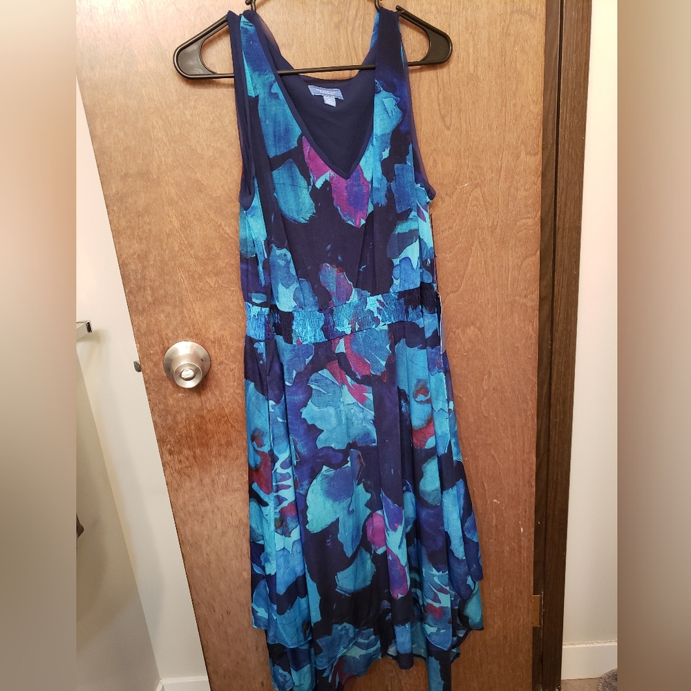Simply Vera Vera Wang Floral Blue Dress